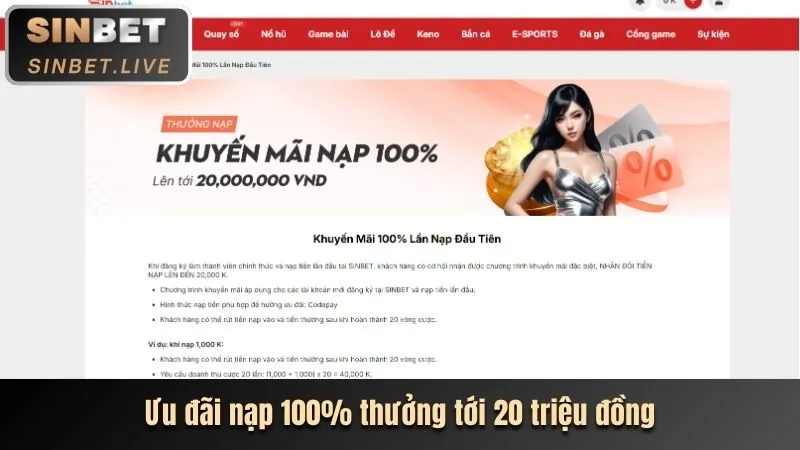 Thưởng Nạp Lại Hàng Ngày Sodo99